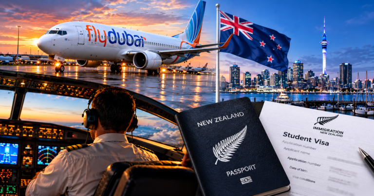 Flydubai co-pilot accused in mid-air attack trained in New Zealand on student visa