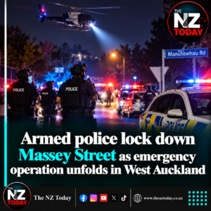 Armed police lock down Massey Street as emergency operation unfolds in West Auckland