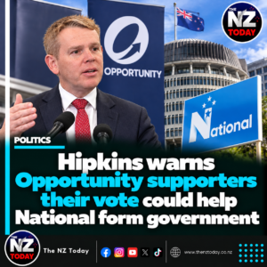 Hipkins warns Opportunity supporters their vote could help National form government