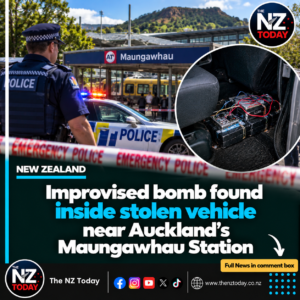 Improvised bomb found inside stolen vehicle near Auckland’s Maungawhau Station