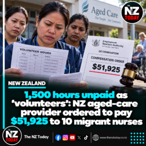 1,500 hours unpaid as ‘volunteers’: NZ aged-care provider ordered to pay $51,925 to 10 migrant nurses