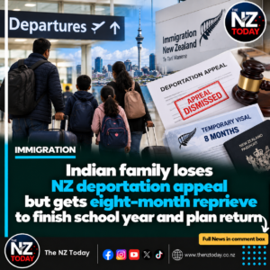 Indian family loses NZ deportation appeal but gets eight-month reprieve to finish school year and plan return