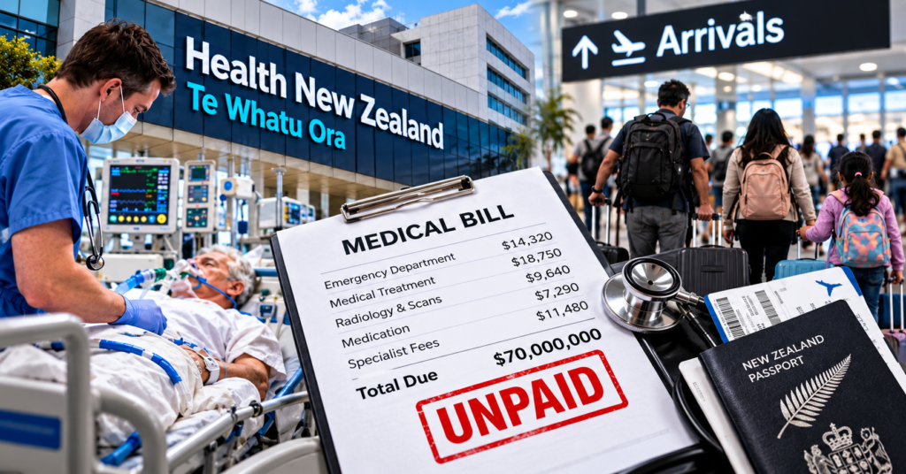 Health NZ faces $70m unpaid bill from visitors and migrants