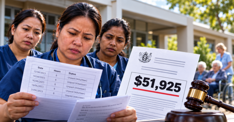 1,500 hours unpaid as ‘volunteers’: NZ aged-care provider ordered to pay $51,925 to 10 migrant nurses