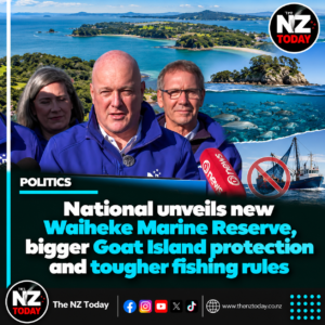 National unveils new Waiheke Marine Reserve, bigger Goat Island protection and tougher fishing rules